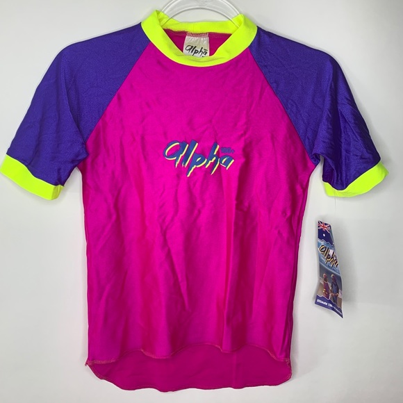 NEW • Kids • Rash Guard Short Sleeve • 12 - Picture 1 of 6